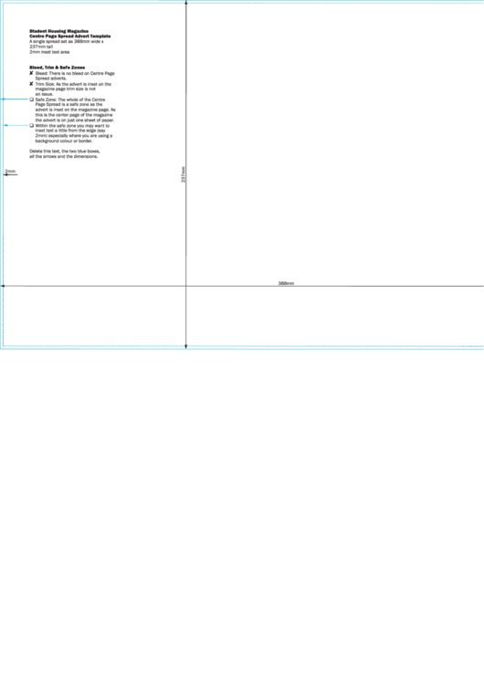 Magazine Center Page Layout Template