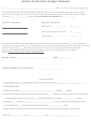 Notice To Pay Rent Or Quit Premises Form