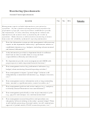 Internal Control Monitoring Questionnaire Template