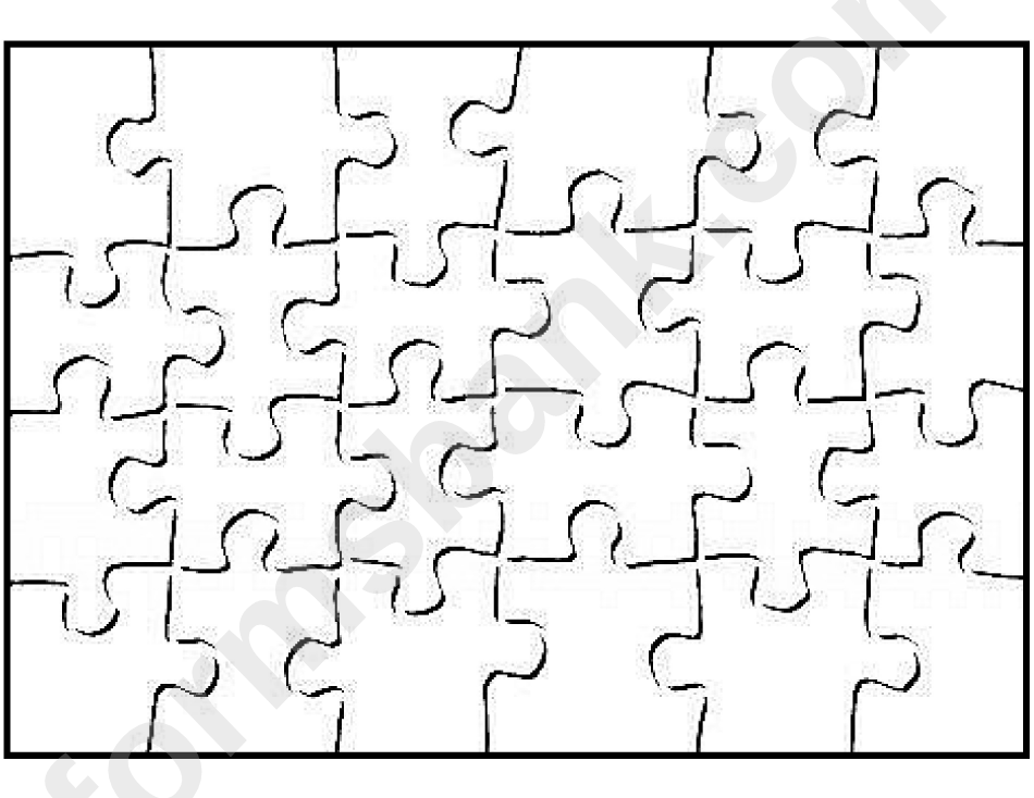 24 Piece Jigsaw Puzzle Template Printable Pdf Download