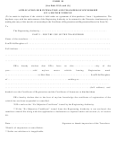 Application For Intimation And Transfer Of Ownership Of A Motor Vehicle