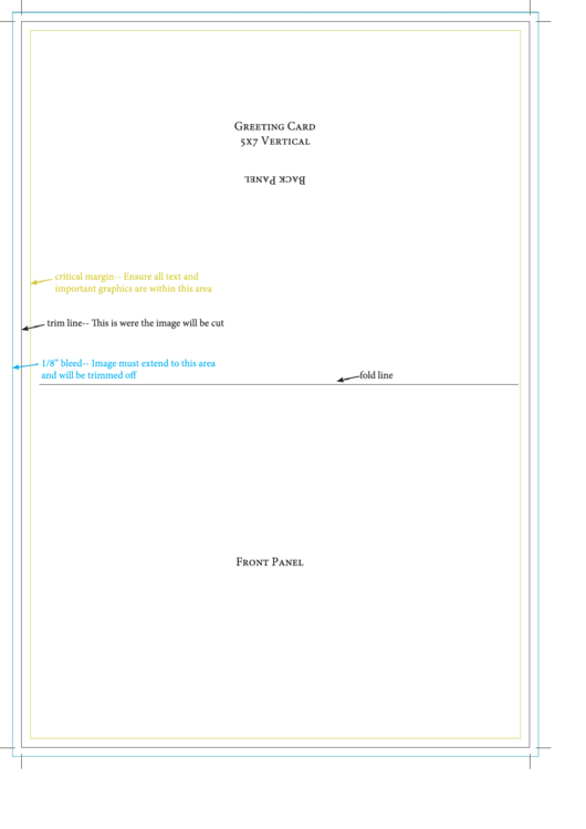 5x7 Vertical Greeting Card Template Printable pdf