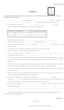 Form No. F-a-24/2 - Affidavit