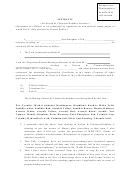 Affidavit (for Poison & Chemical/sulphur Licenses)
