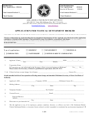 Form Vsb - Application For Viatical Settlement Broker