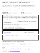 Employee Safety Training Checklist Template - Offices