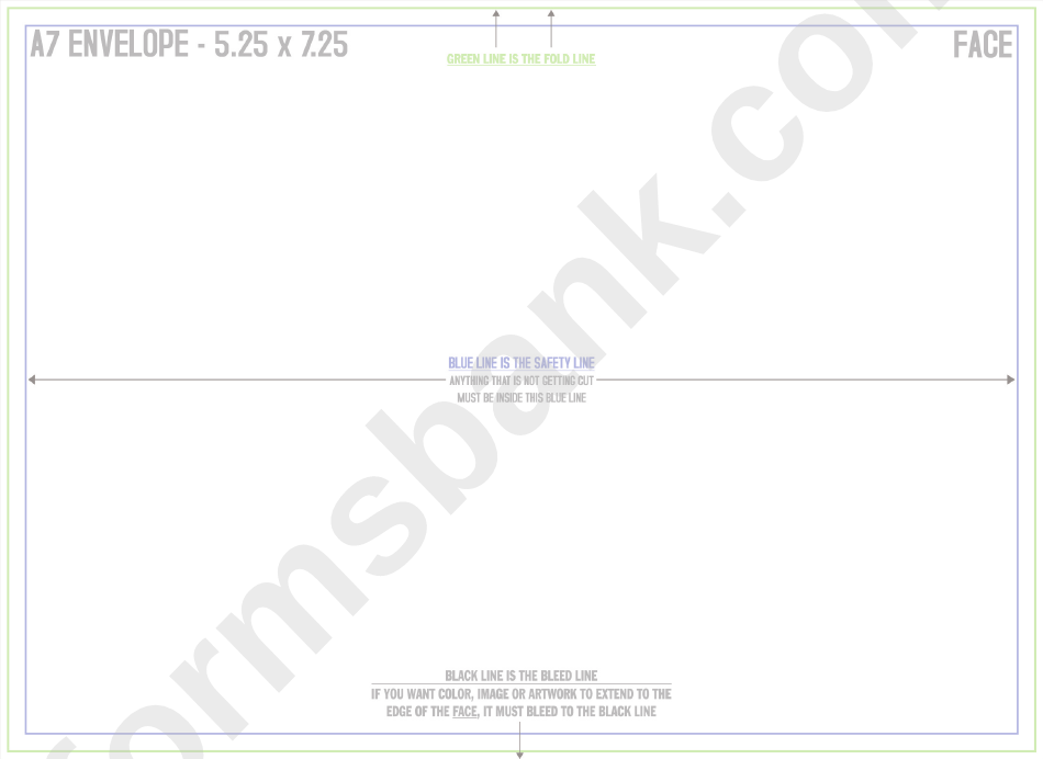 5.25" X 7.25" - A7 Envelope Template