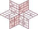 Sudoku 3d Star Puzzle Template