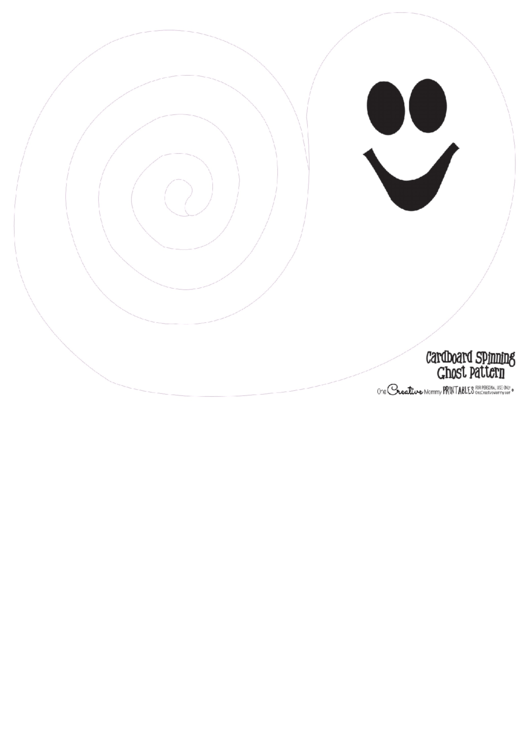 Spinning Ghosts Pattern Template Printable pdf