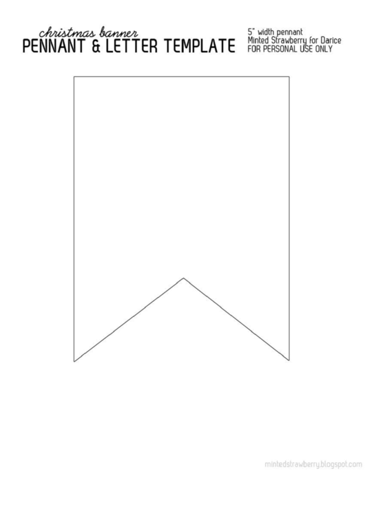 Pennant And Letter Template Printable pdf