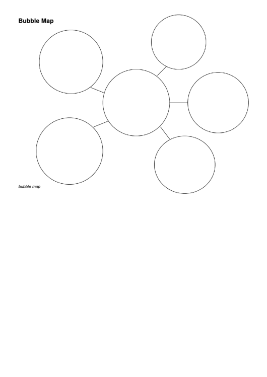 Bubble Map Template Printable pdf