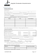 Supplier Evaluation Questionnaire Template