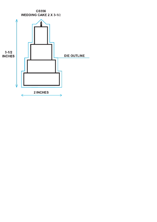 Wedding Cake Template Printable pdf