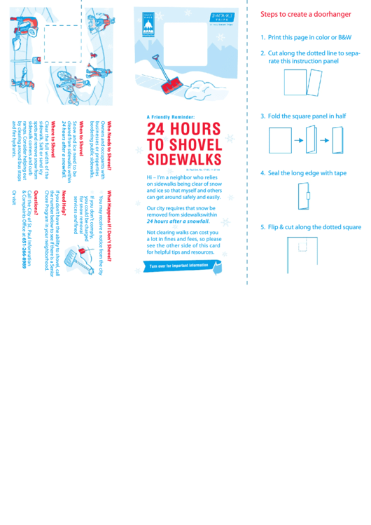 Doorhanger Template Printable pdf