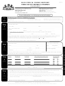 Bad Check Crime Report Template - York County District Attorney Printable pdf