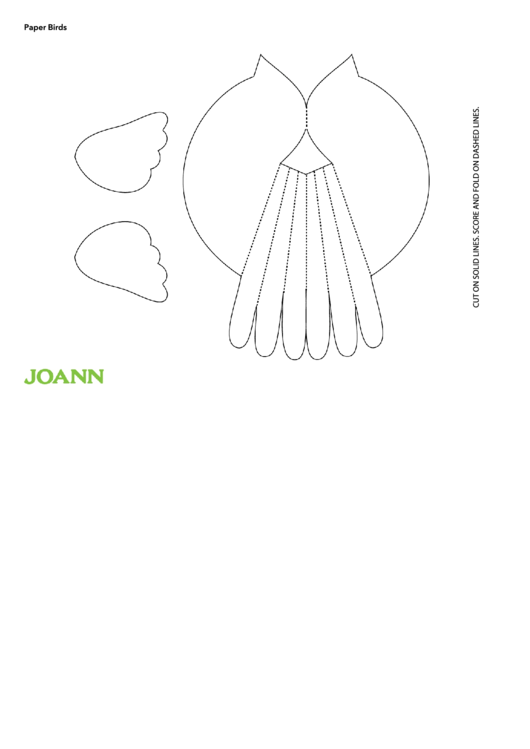 Bird Pattern Template Printable pdf