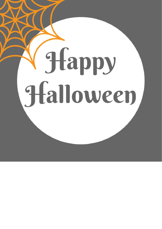 Happy Halloween Template Printable pdf