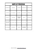 Bingo Cards - Worksheet Generator Template