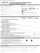 Form Rg-6-x - Amended Assistance Charges Return For Natural Gas Distributors - 2002