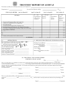 Trustees' Report Form Of Audit - Veterans Of Foreign Wars Of The United States