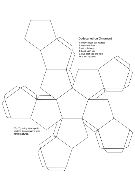 Dodecahedron Ornament Printable Pdf Download