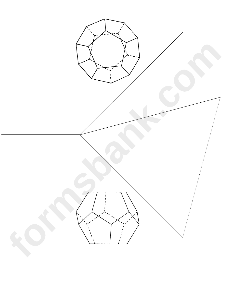 Dodecahedron Template For Various Views