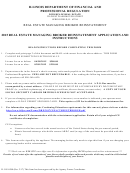 Form Il 505-0580 - Real Estate Managing Broker Reinstatement Form - 2015