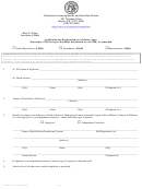Form Sa-1 - Application For Registration As A Solicitor Agent - State Of Georgia