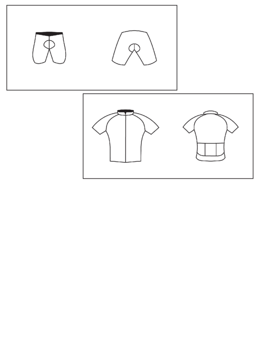 Cycling Jersey Template Printable pdf