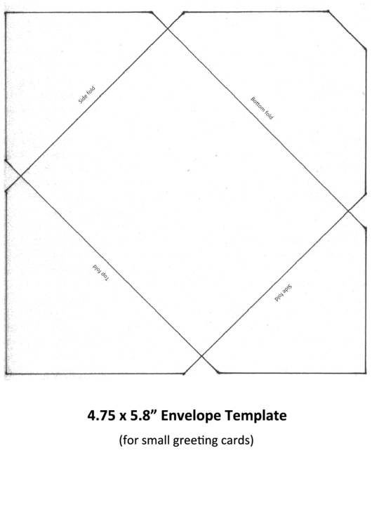 4.75 X 5.8" Envelope Template Printable pdf