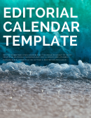 Editorial Calendar Template