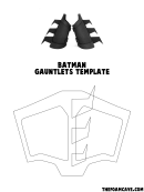 Batman Gauntlets Template Printable pdf