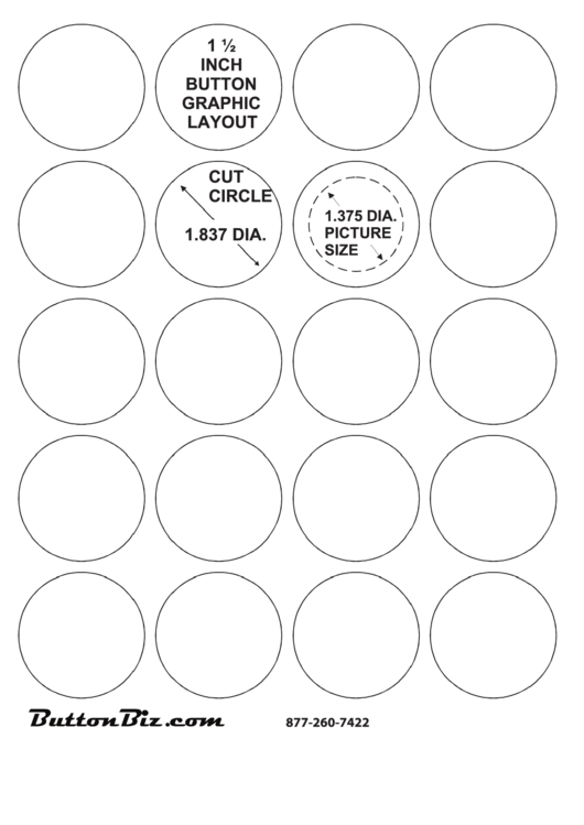 1.5 Inch Button Graphic Template Printable pdf