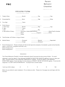 Parent Behavior Checklist Template Printable pdf