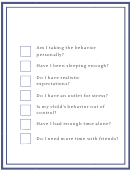 Angry Mama Checklist Template