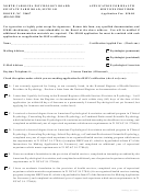 Health Services Provider (hsp) Application Form - North Carolina