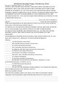 Fillable Oklahoma Durable Power Of Attorney Form Printable pdf