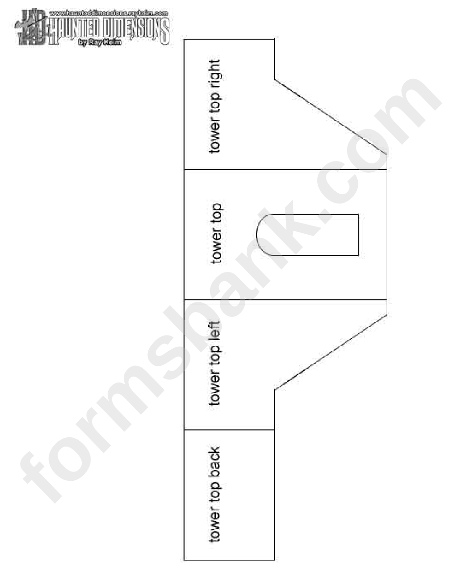 Haunted House Paper Template With Instructions