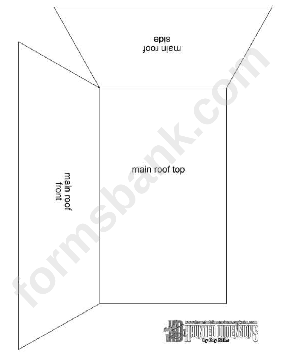 Haunted House Paper Template With Instructions