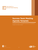 Success Team Meeting Agenda Template