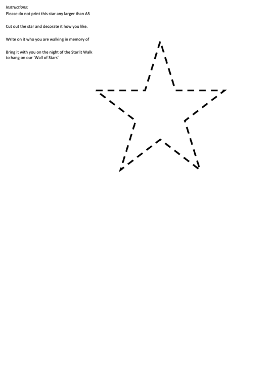 Cut-Out Star Template For 