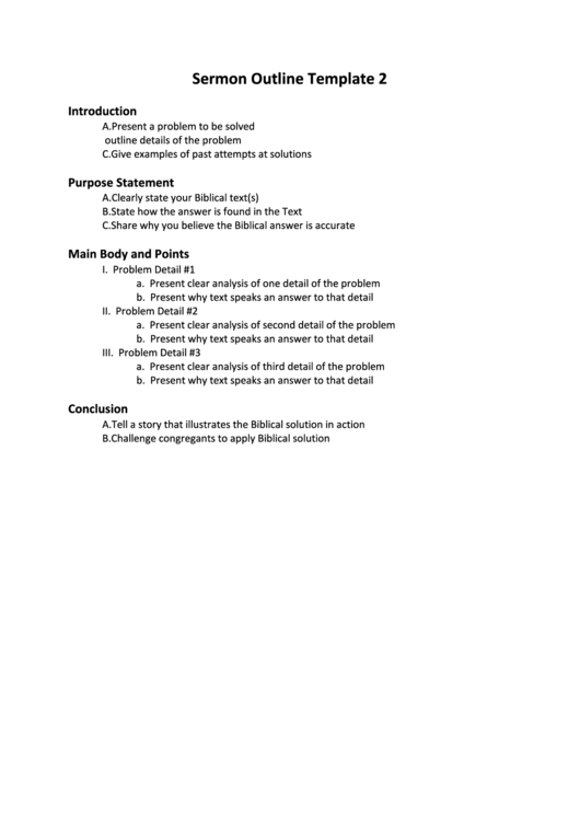 Textual Sermon Outline Traderdop