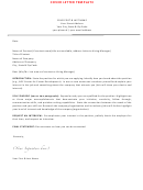 Sample Professional Cover Letter Template