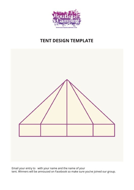 Tent Design Template Printable pdf