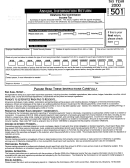 Form 501 - Annual Information Return - 2000