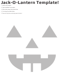Jack-O-Lantern Template Printable pdf