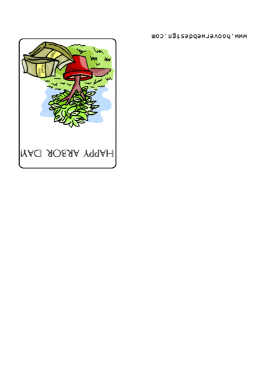 Happy Arbor Day Greeting Card Printable pdf
