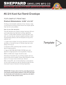 6-3/4 Kost Kut Remit Envelope Template With Instructions Printable pdf