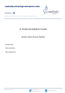 3-year Business Plan Template - Outline Structure