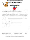 Primary School Absence Excuse Form